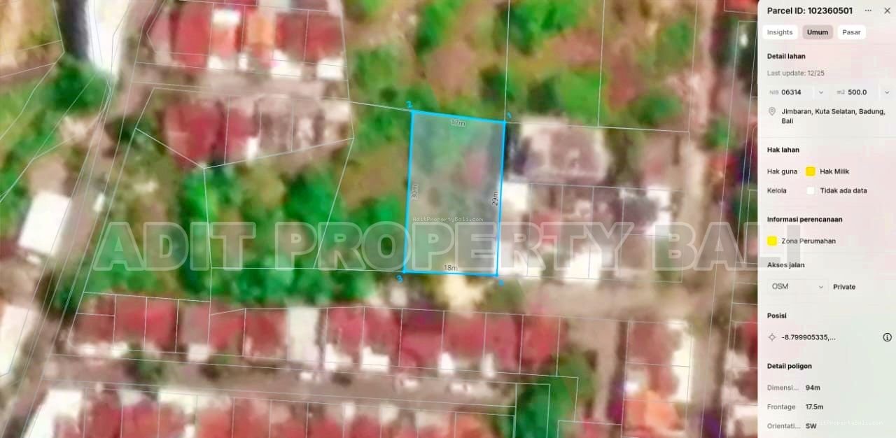 Tanah Gong Suling Jimbaran Badung