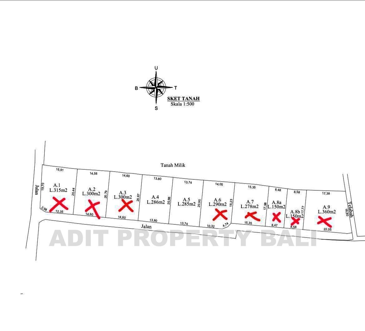 Tanah kavling bidadari seminyak