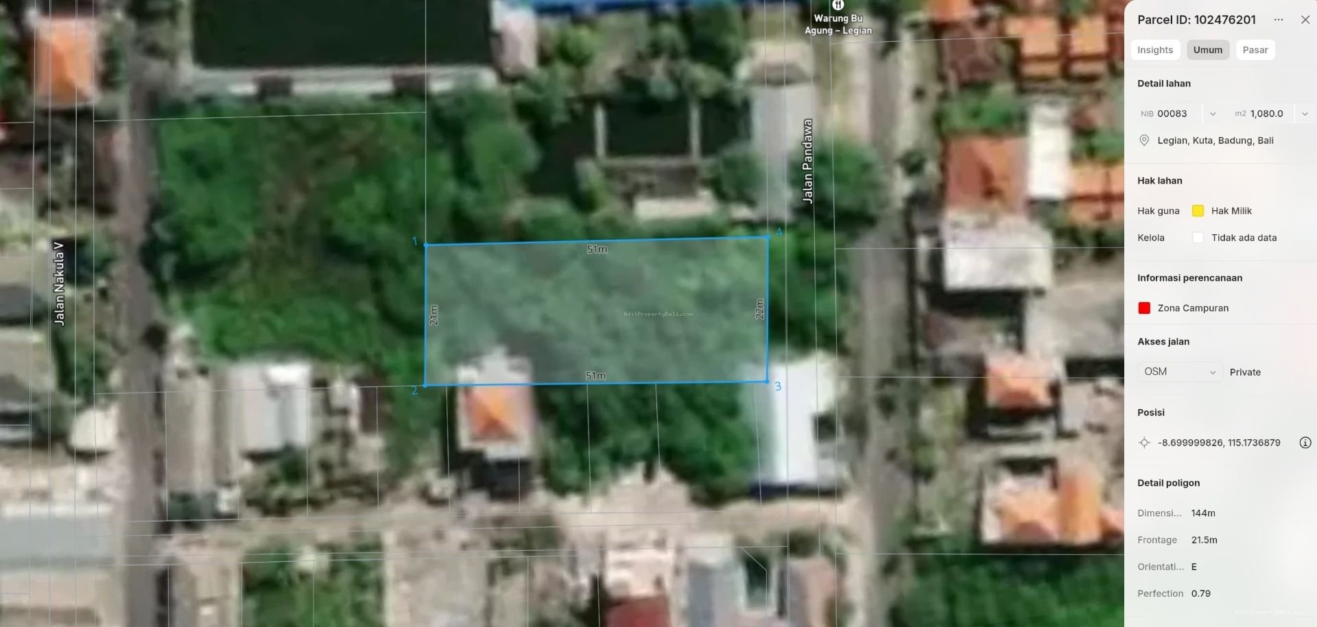 Tanah Pandawa Dewi Sri Legian Badung