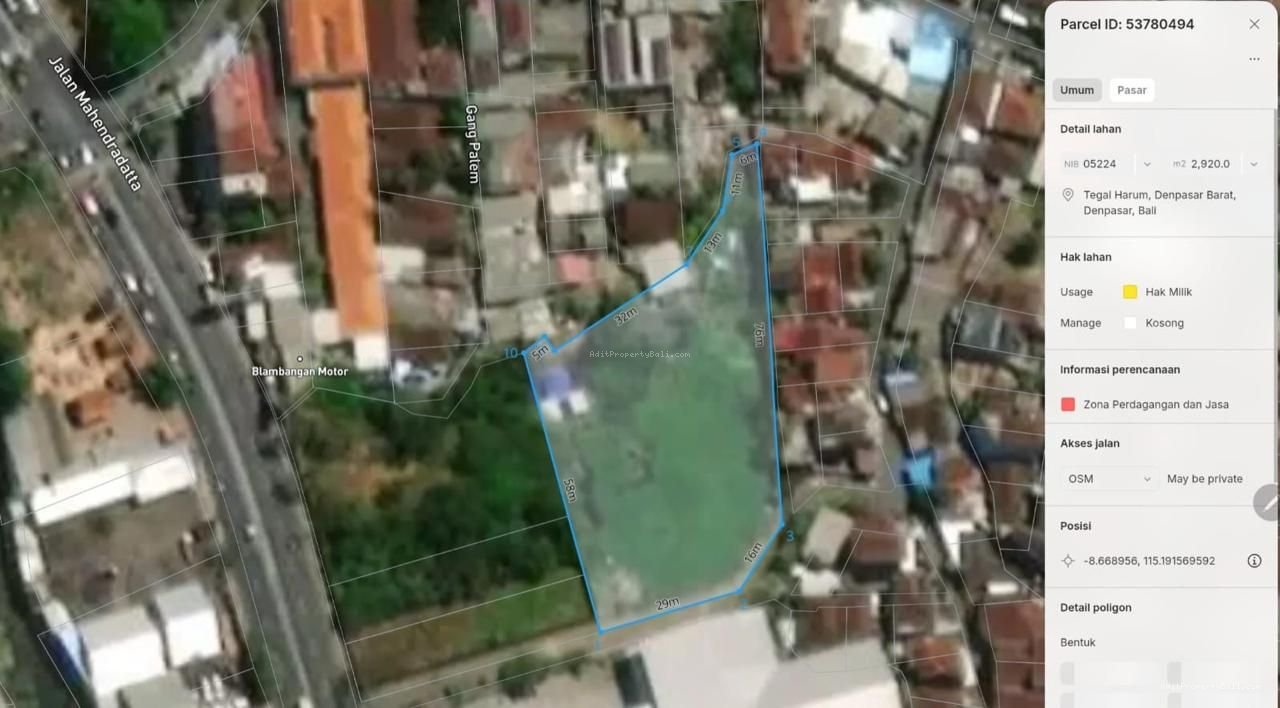 Tanah mahendradata denpasar