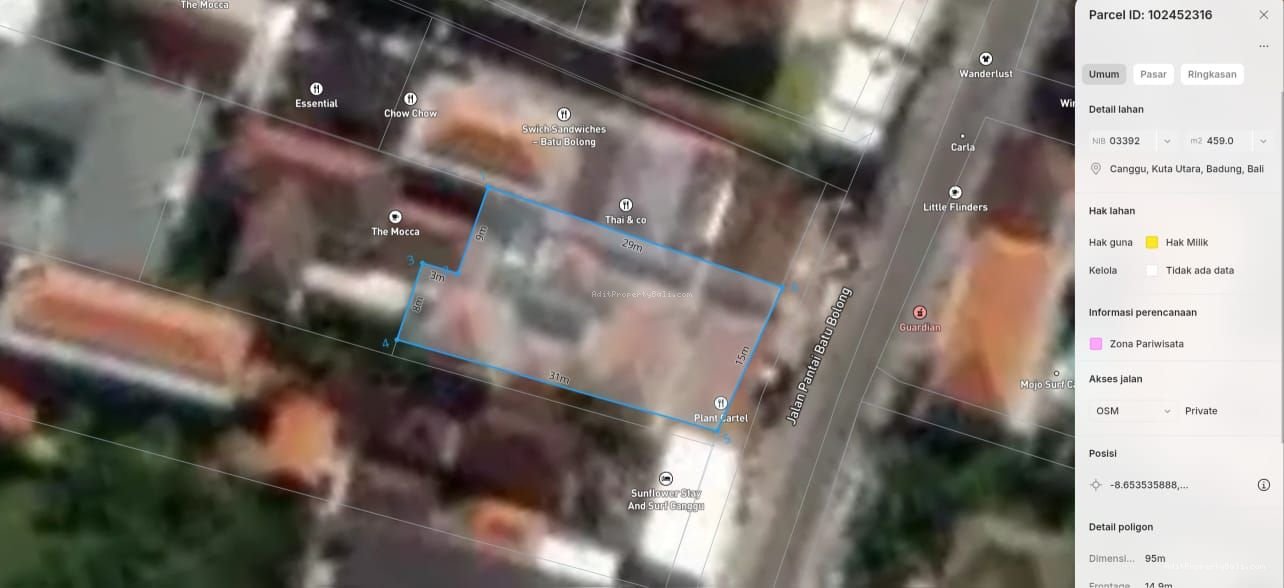 Tanah Raya pantai batubolong canggu