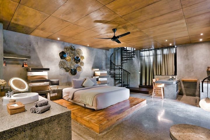 Villa modern pantai nelayan canggu