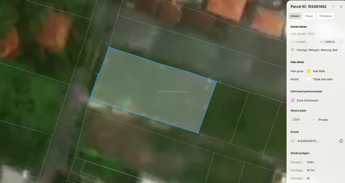 Tanah Raya Pantai Cemagi Mengwi Badung