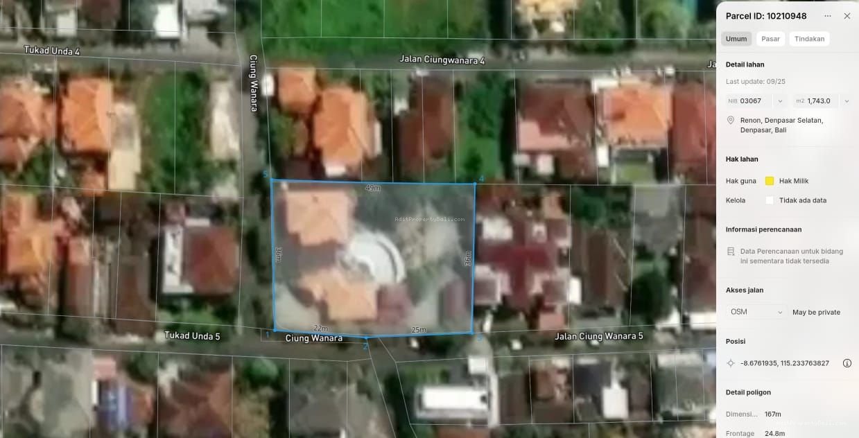 Tanah Elite Area Renon Denpasar