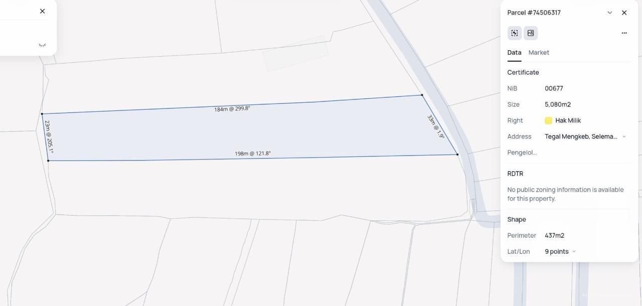 Tanah pantai kelecung tabanan bali