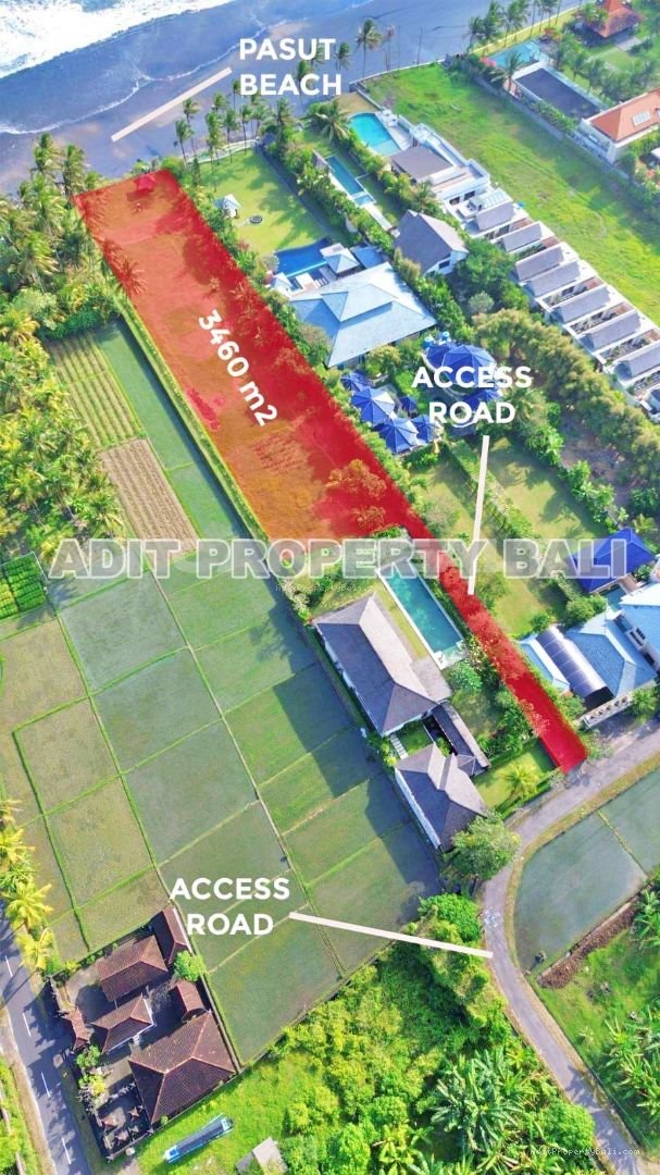 Tanah Beach Front Pantai Pasut Tabanan Bali