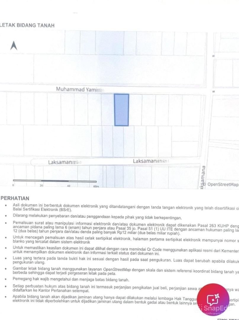 Tanah Bonus Bangunan Moh Yamin Renon Denpasar