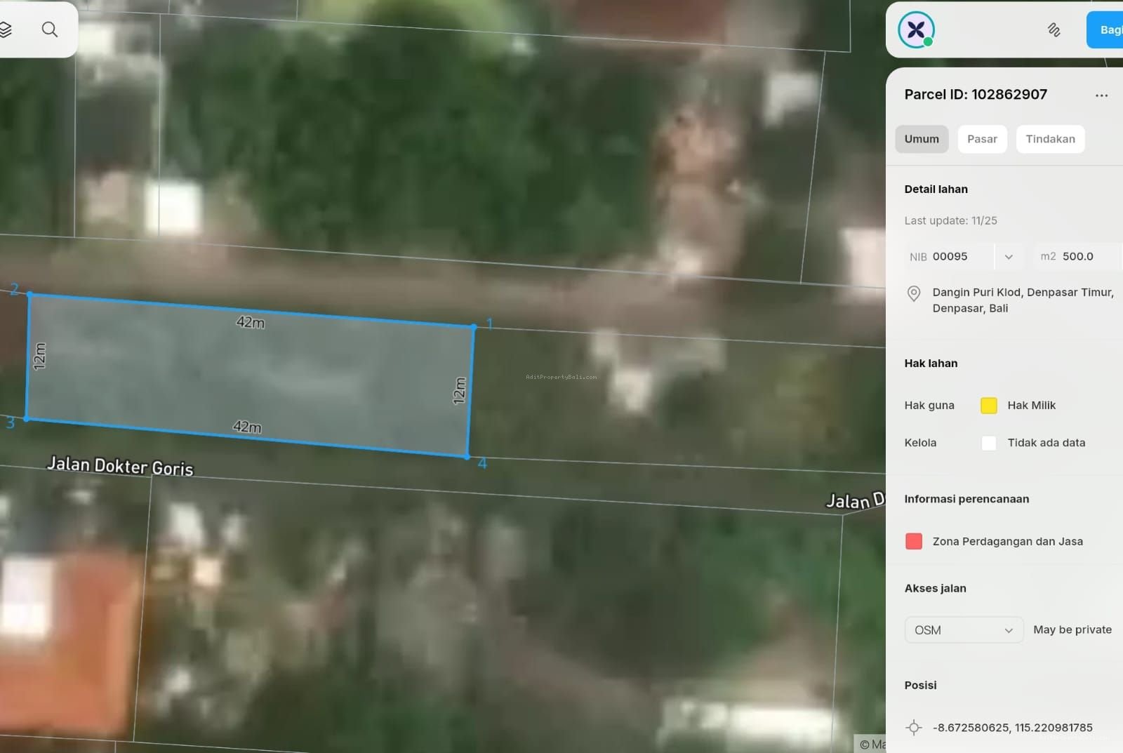 Tanah raya puputan renon