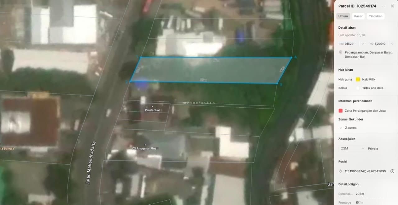 Tanah murah mahendradata denpasar