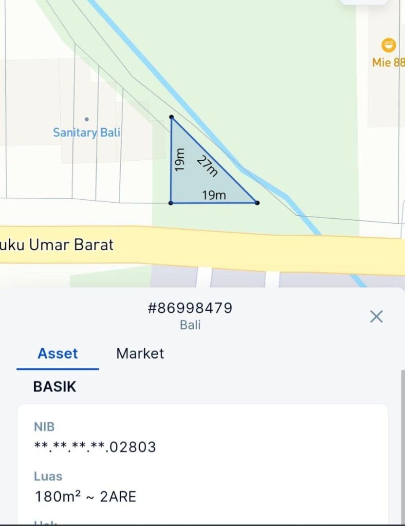 Tanah Teuku Umar Barat Denpasar Bali